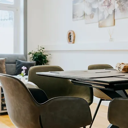 Daire Blissplace 3 Zi Premium Nahe Getec Arena Mit Kingsize Betten Und Balkon *